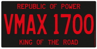 VMAX Generation 2 US License Plate